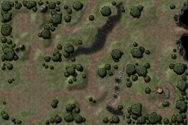 forest battlemap dungeon channel